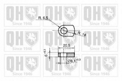 QUINTON HAZELL qts128087 -  Газовая пружина, крышка багажник